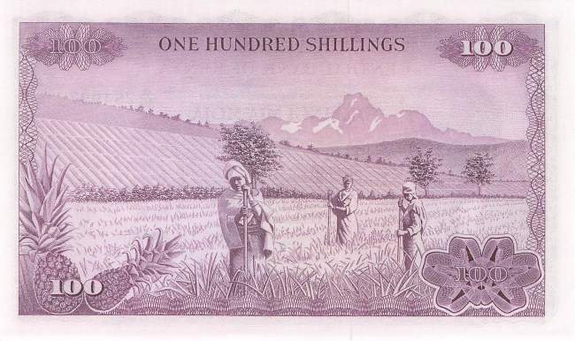 100 Shilingi 1972 p.10c